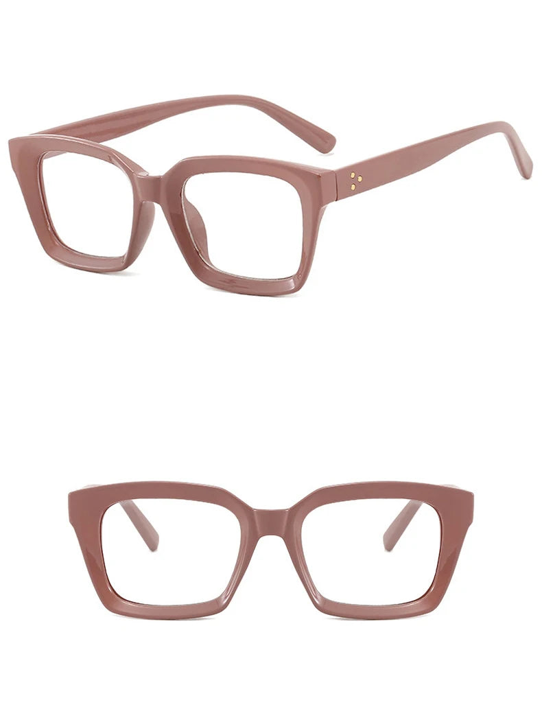 The Big Square Clear Computer Glasses