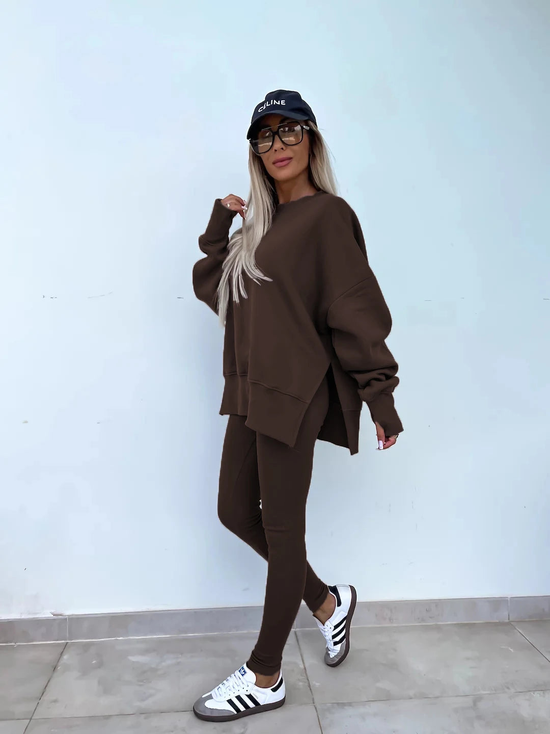 The Oversized Knit Trouser Set