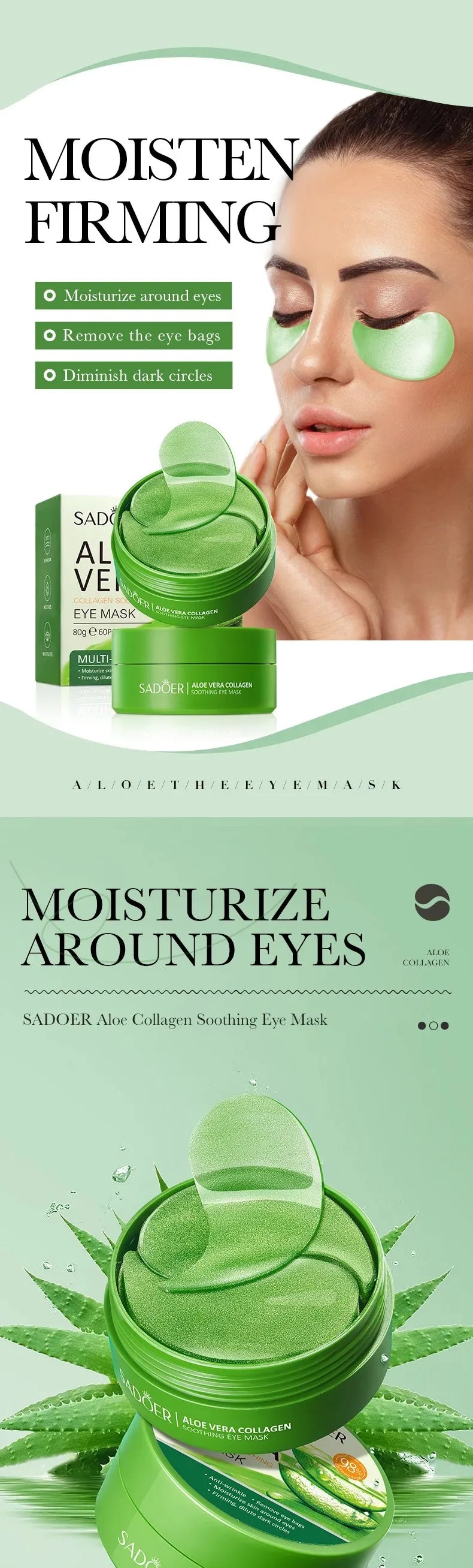 The Aloe Collagen Eye Mask Set