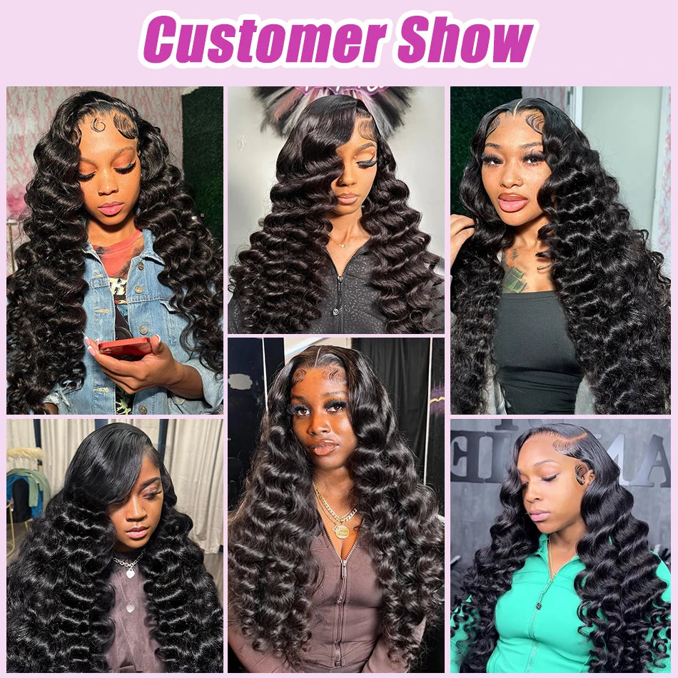 The 250 Density Deep Wave HD Lace Wig