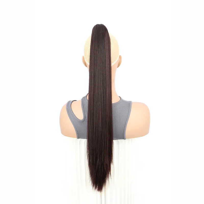 The 24-Inch Claw Clip Straight Ponytail Extension