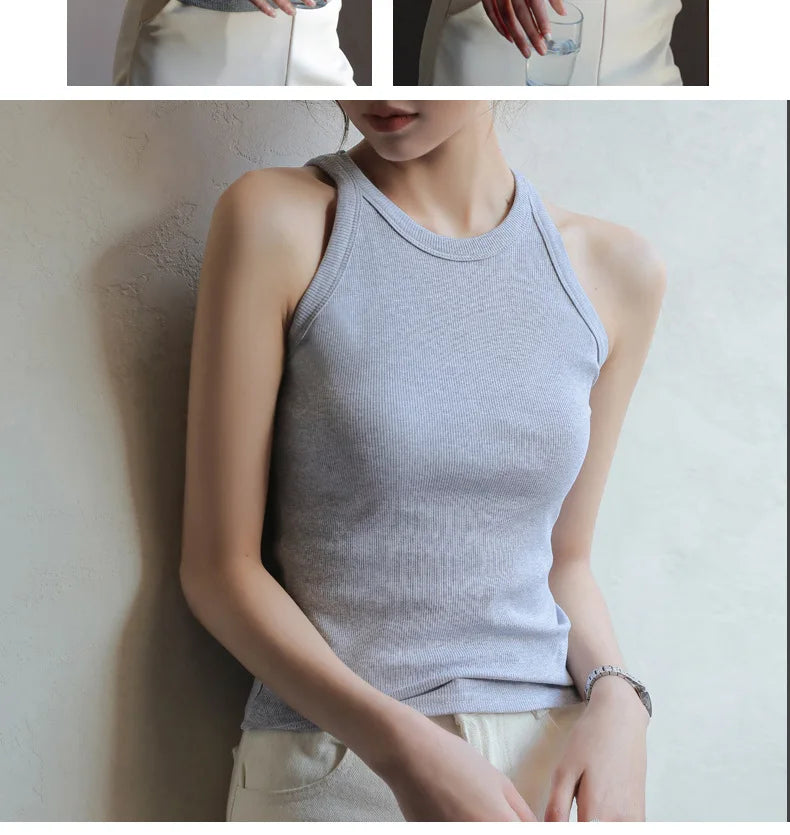 The Bare Navel Backless Crop Vest