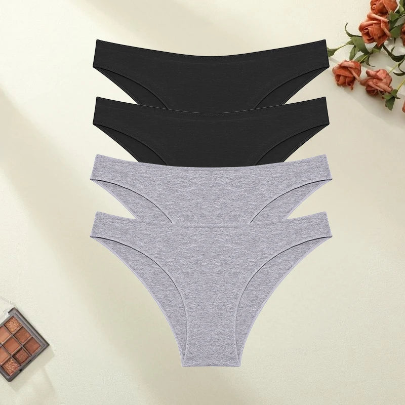 The 4-Pack Seamless Cotton Brief Set