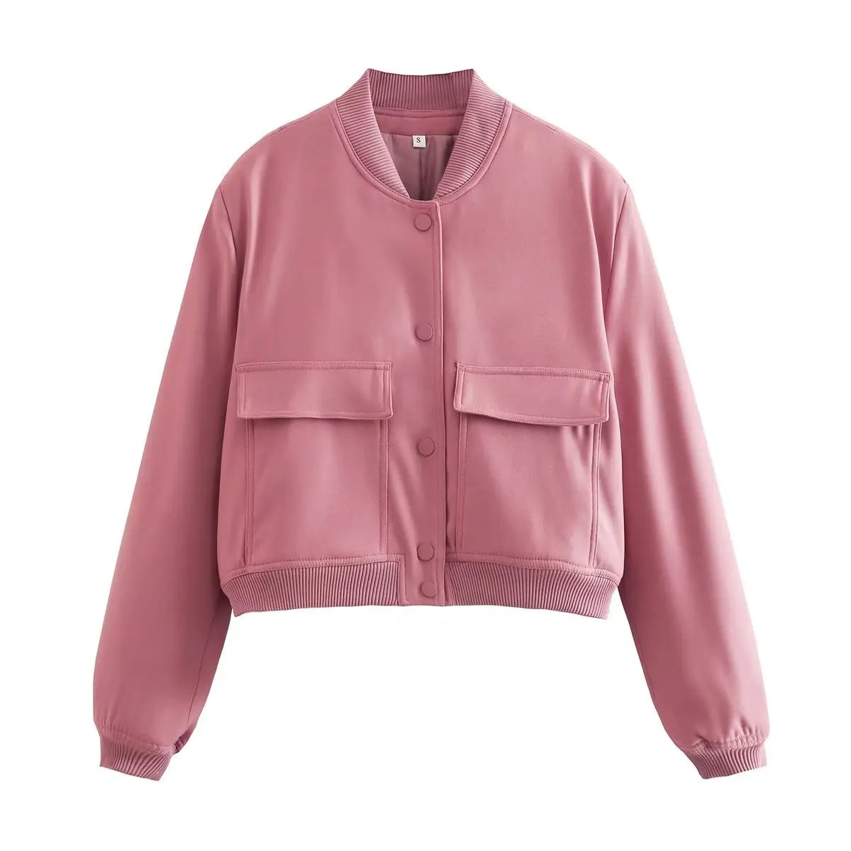 The V-Neck Solid Bomber