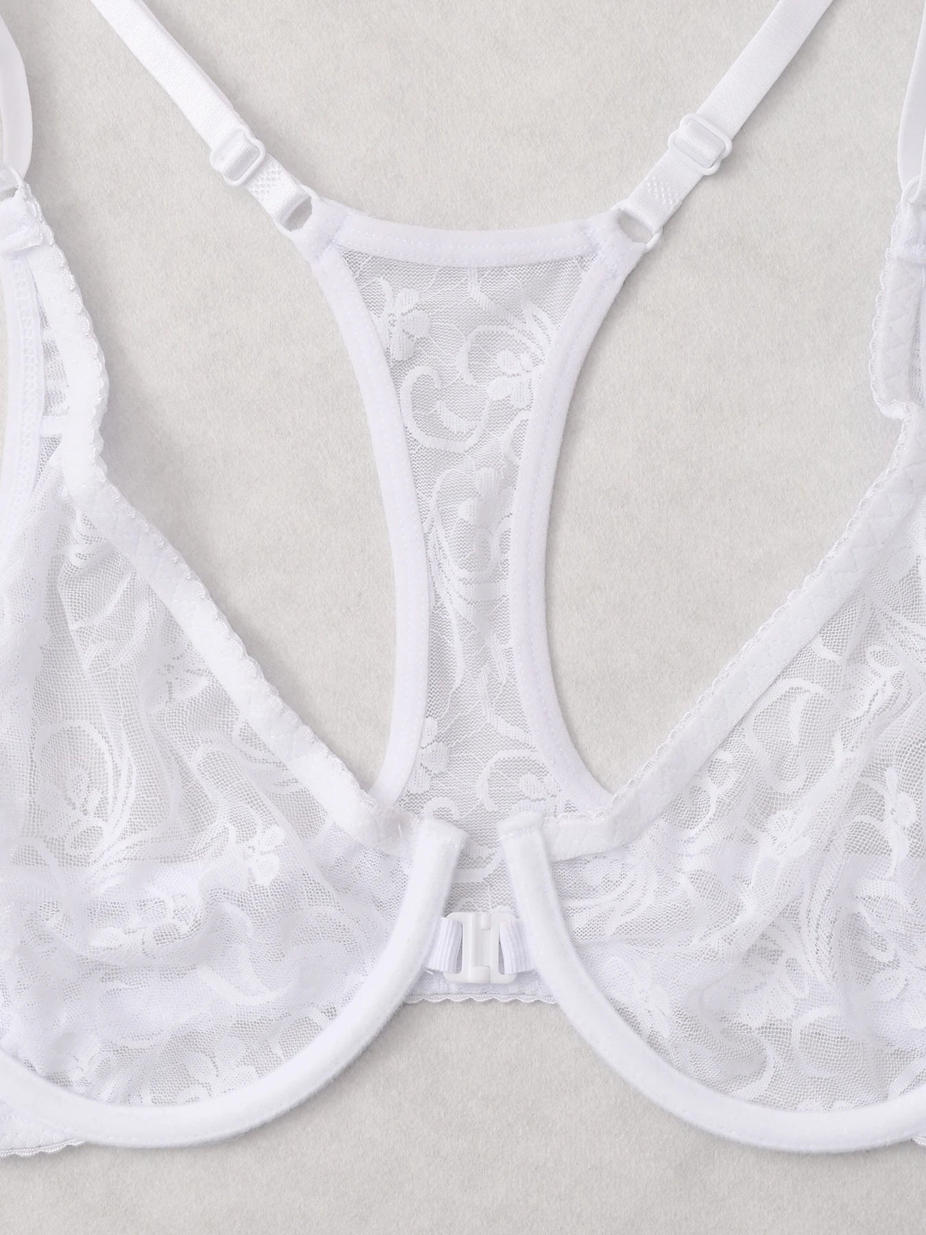 Bra For Womens Front Button Lace Bra Underwire Underwear Elegant Embroidery Beautiful Back Plus Size Lingeire BH Top