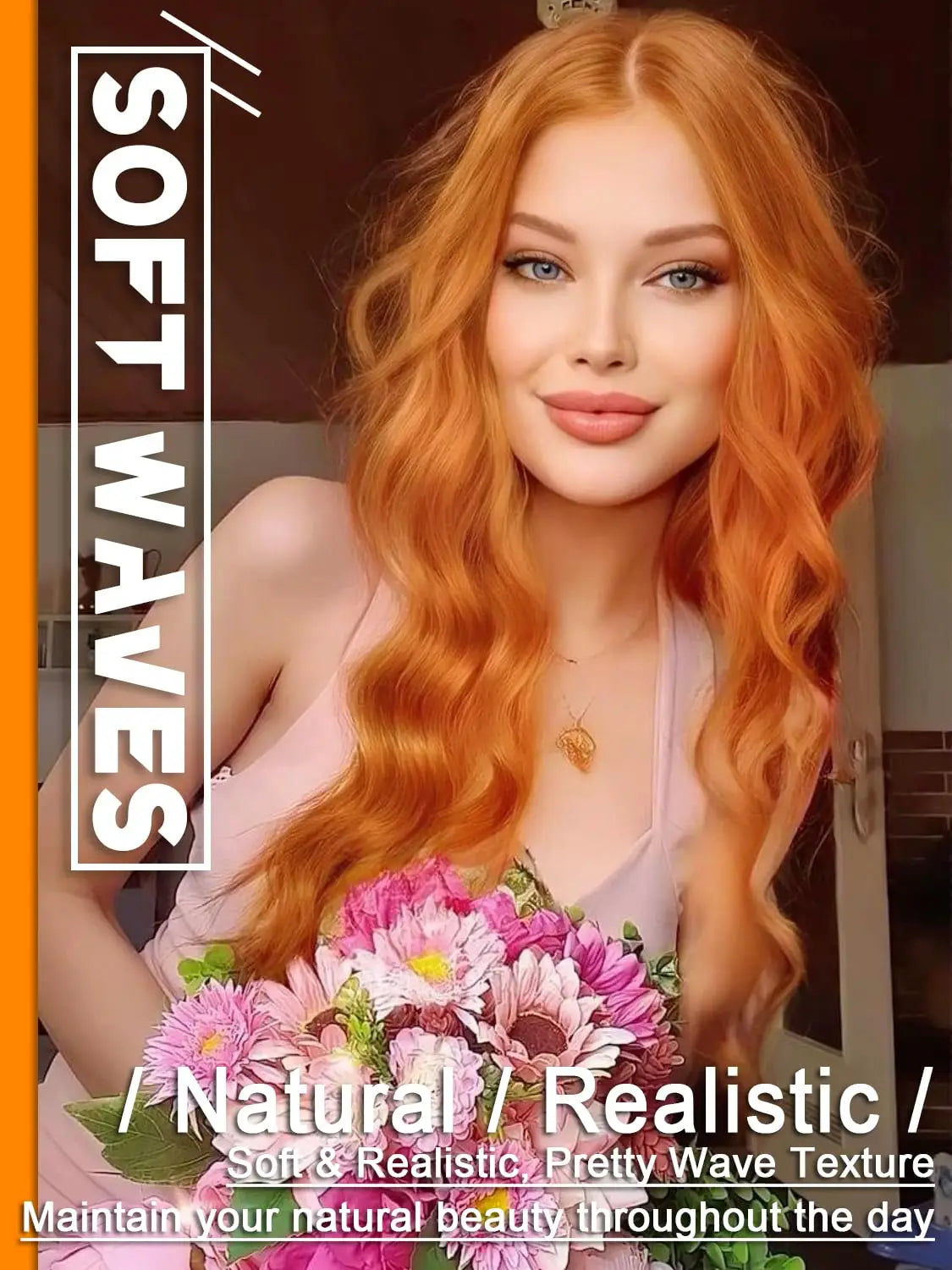 The 26-Inch Middle Part Lace Wavy Wig