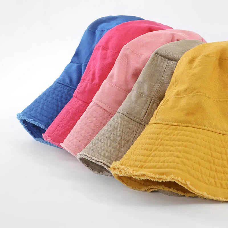 The Tassel Brim Foldable Bucket Hat