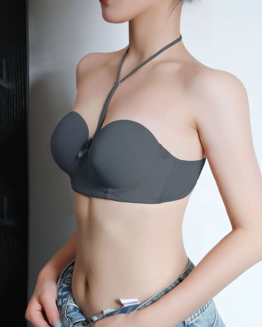 Gratitude More Than Ten Years Of Companionship Buy 3 Bras Get 1 Jewelry Free Neck-Hanging Bra With Two Wearing Gather Sexy Back