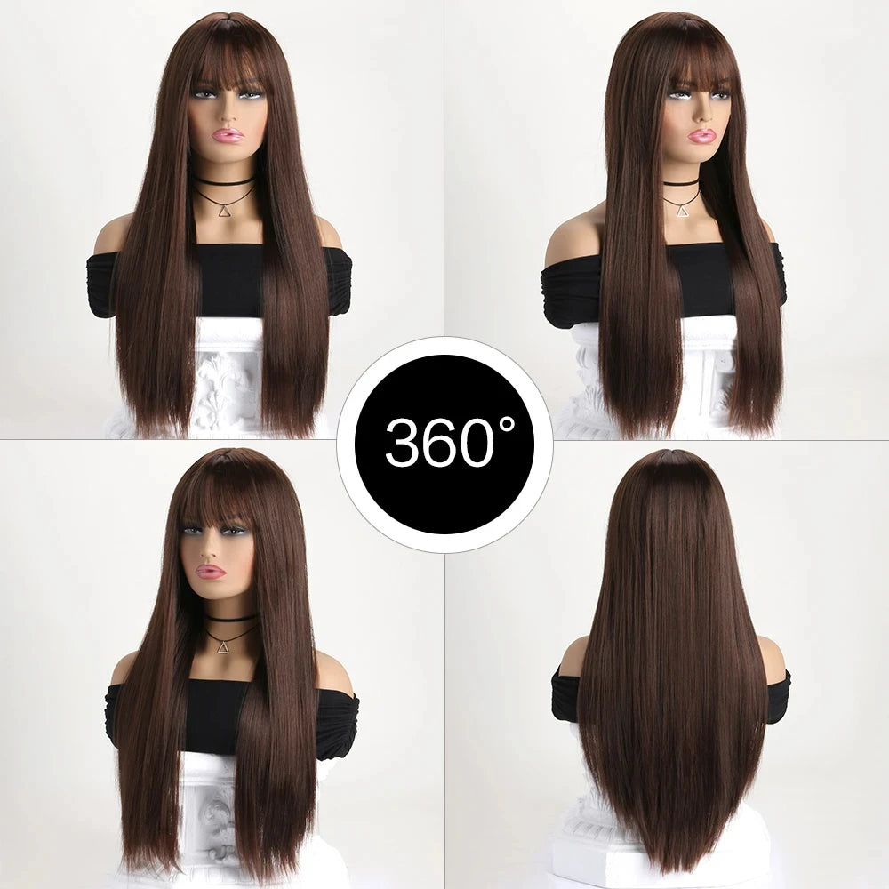 The 26-Inch Long Straight Synthetic Wig