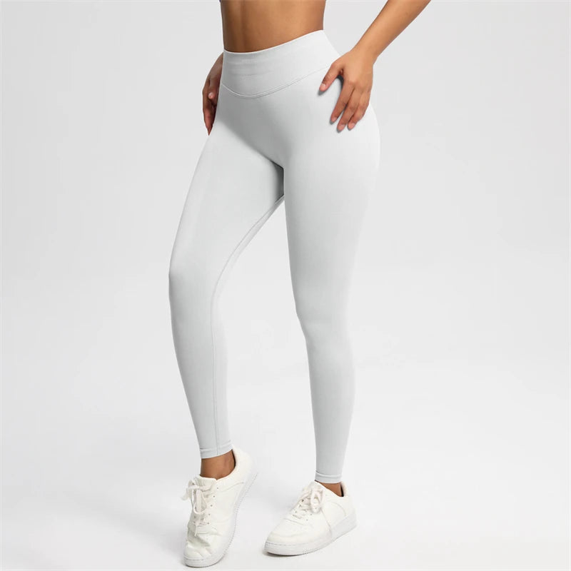 2025 Bum Shaping Leggings Impact Women Seamless Sports Yoga Pants Low Ribbed Band Gym clothes Fitness Workout Scrunch Butt Tight
