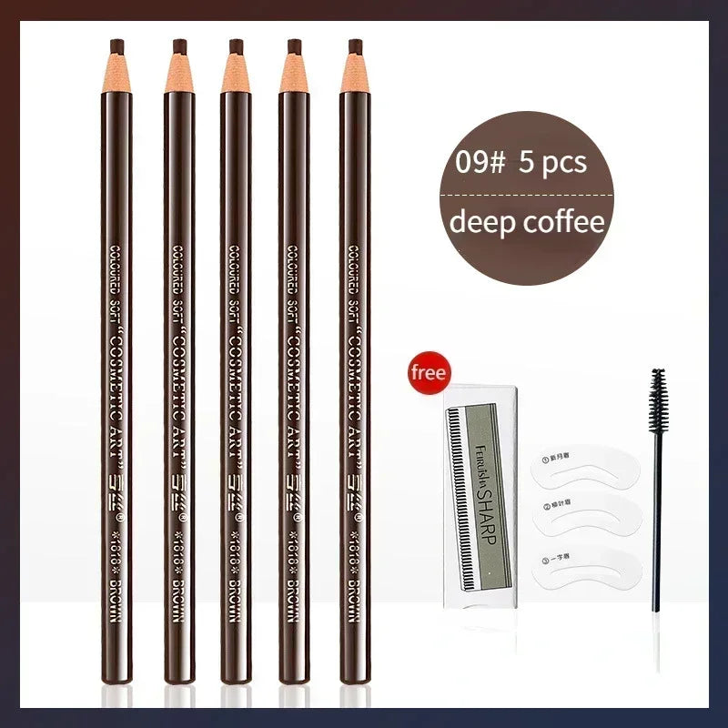 The 6-Color Waterproof Brow Pencil
