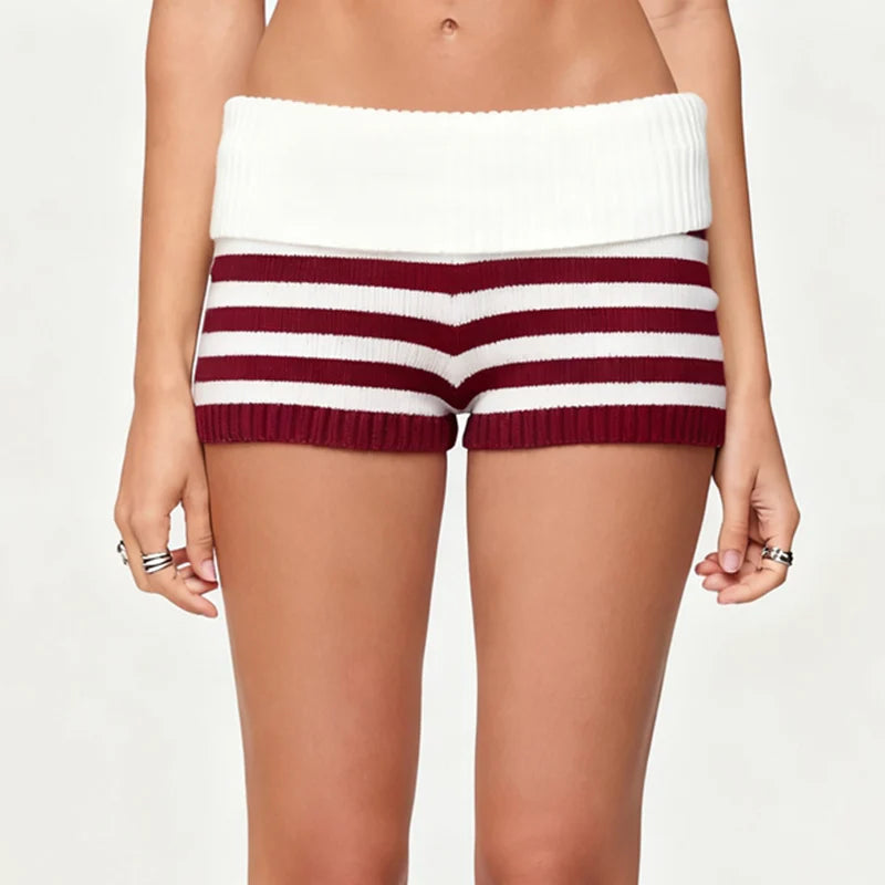 The Striped Knit Micro Short