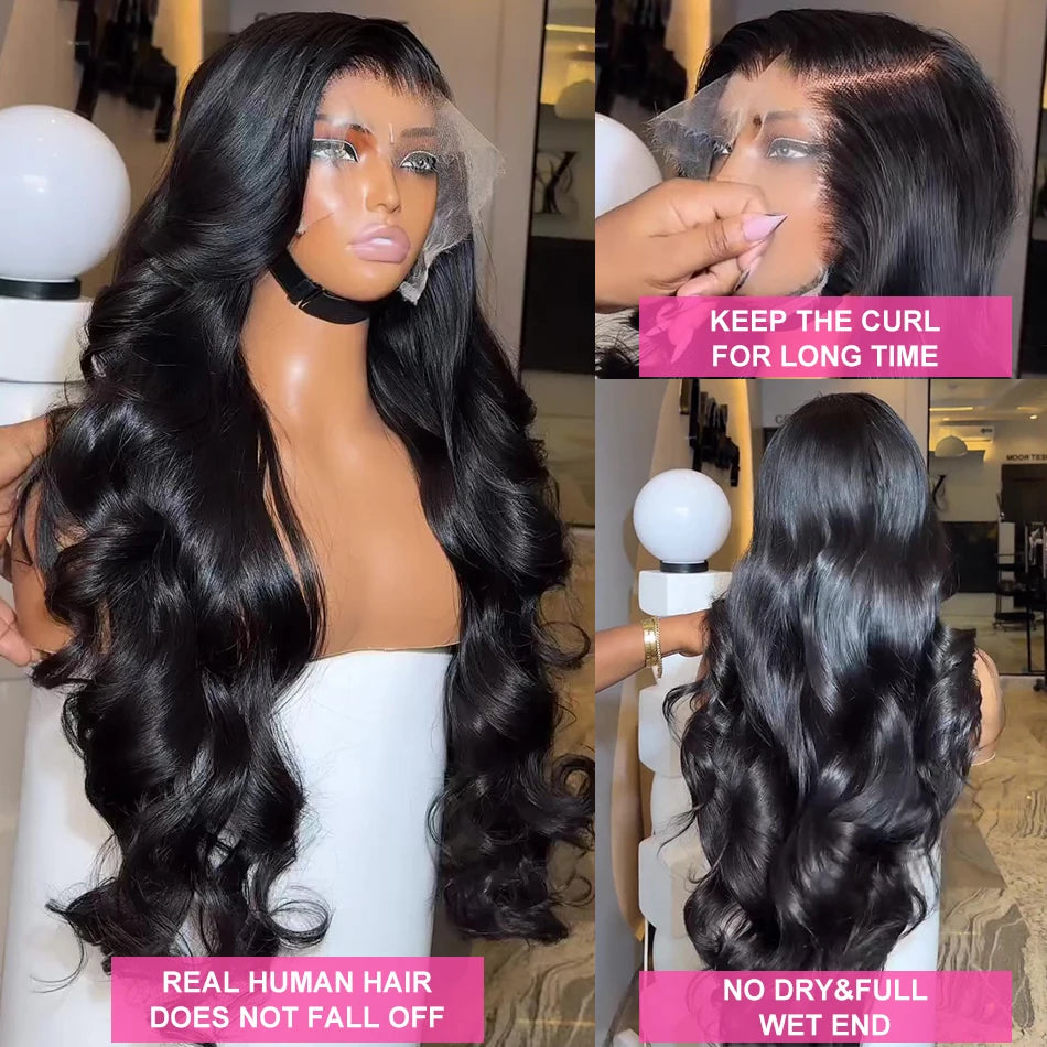 The Body Wave Transparent Lace Front Wig