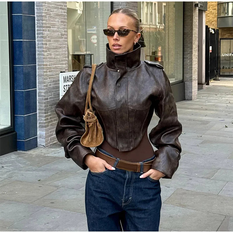 The Balloon Sleeve Biker Jacket