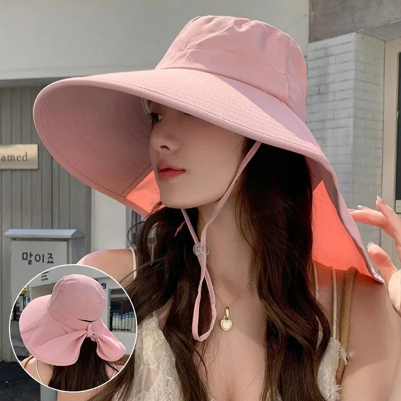 The Wide Brim Neck Cover Safari Cap