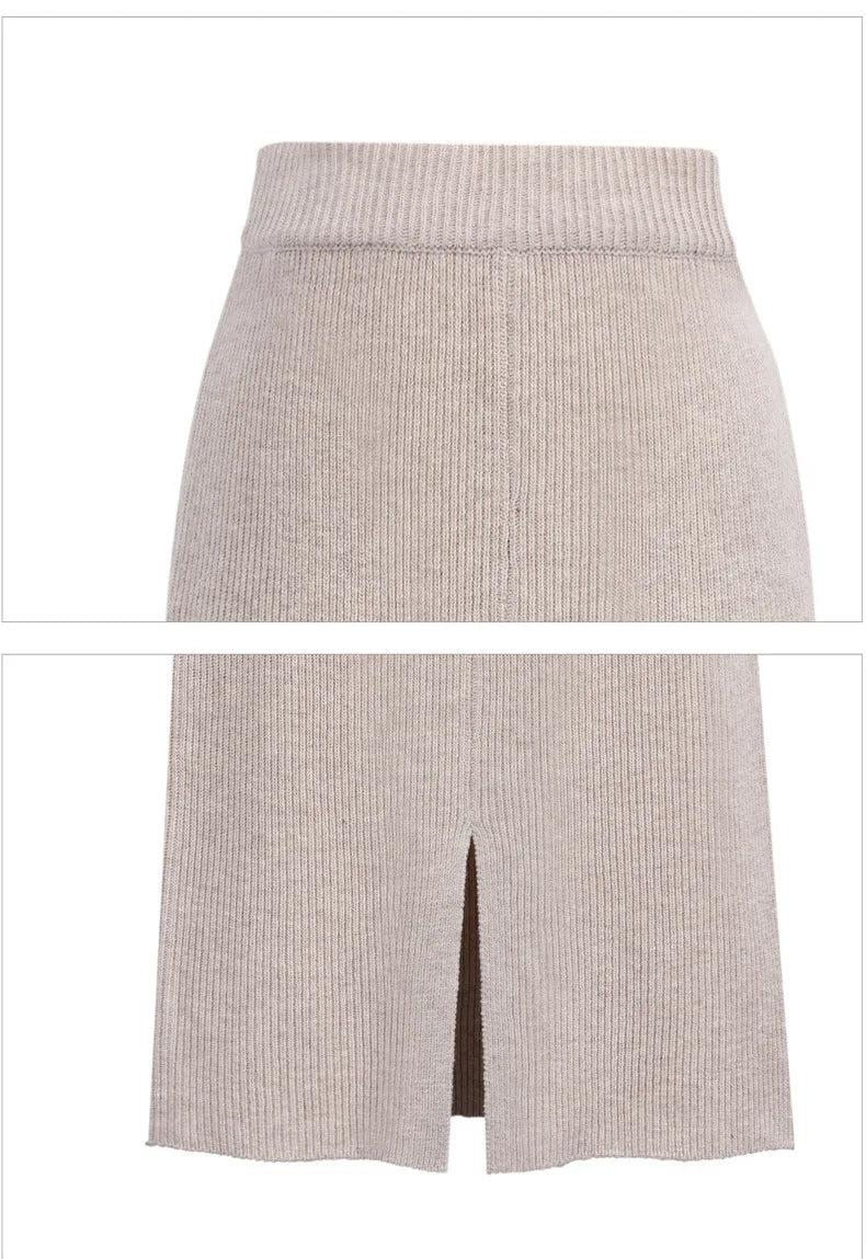 The Woolen Split Hip Midi