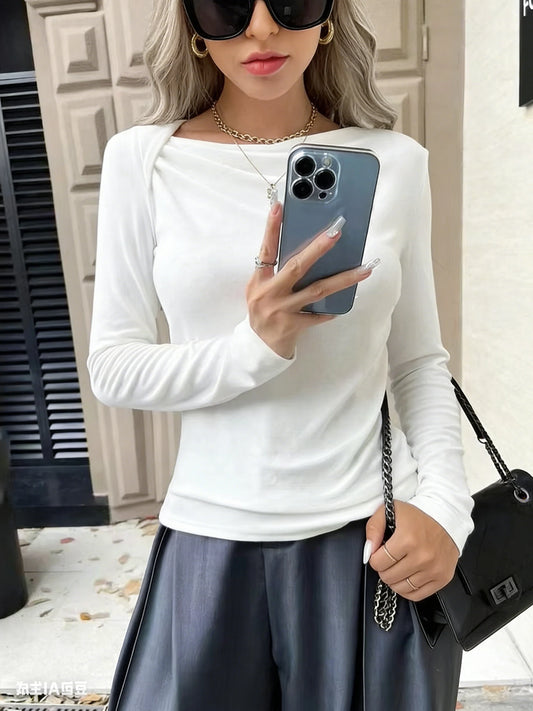 The Skew Neck Crop Top