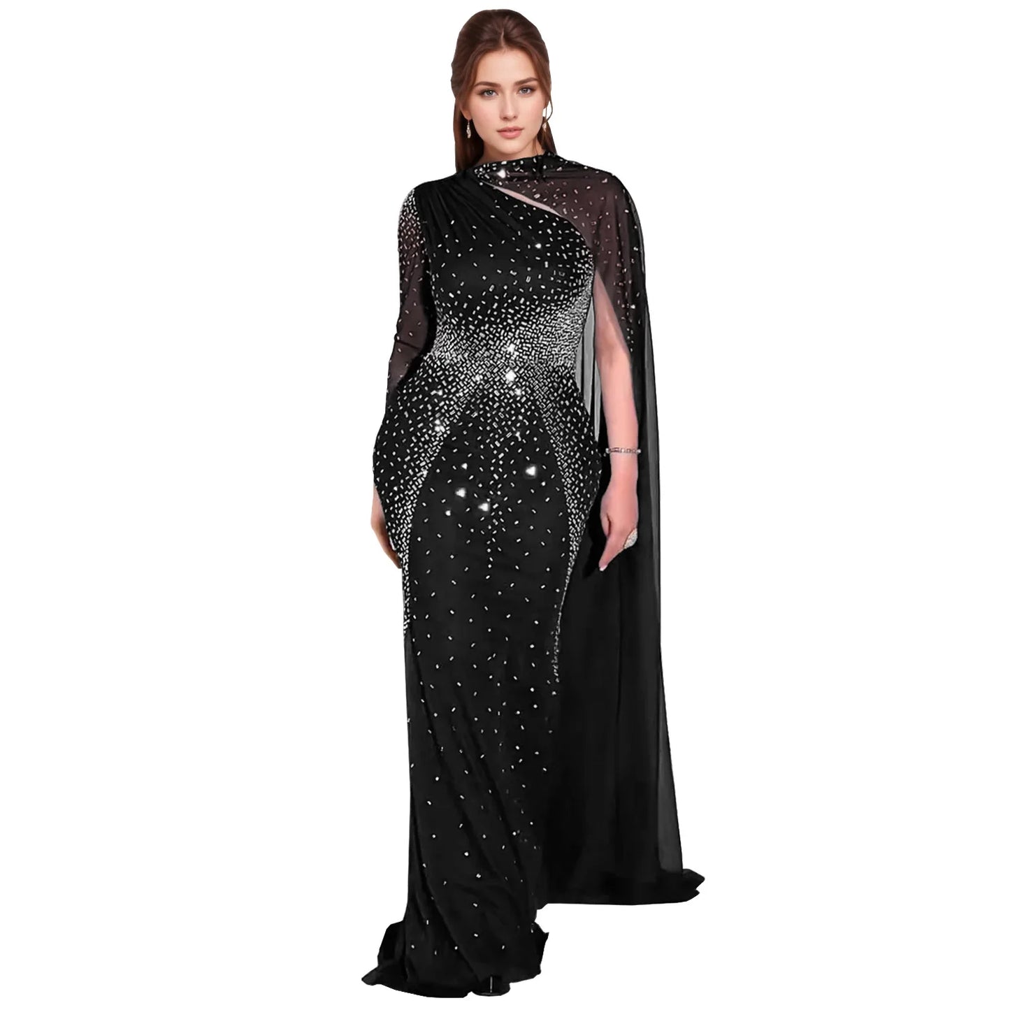 The African Rhinestone Party Gown