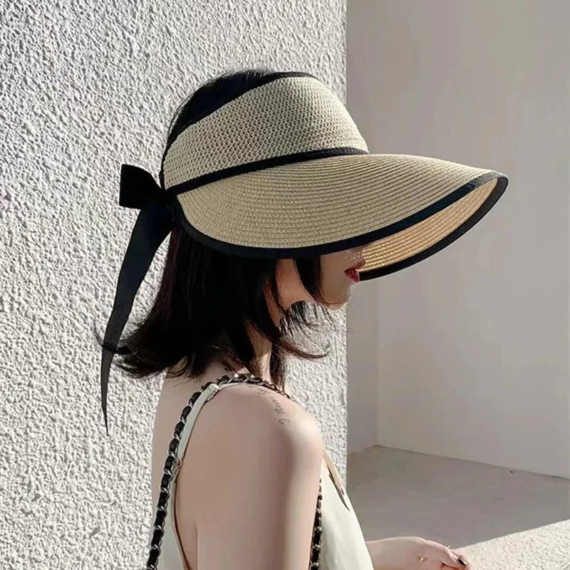 The Adjustable Ribbon Open-Top Straw Hat