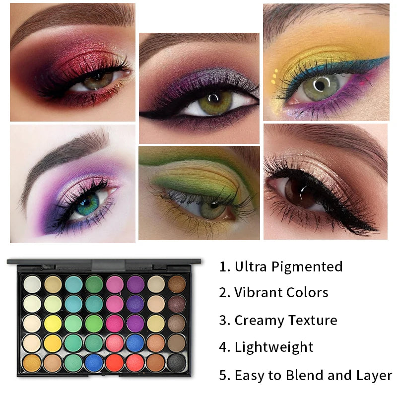 The 40-Color Glitter Eyeshadow Palette