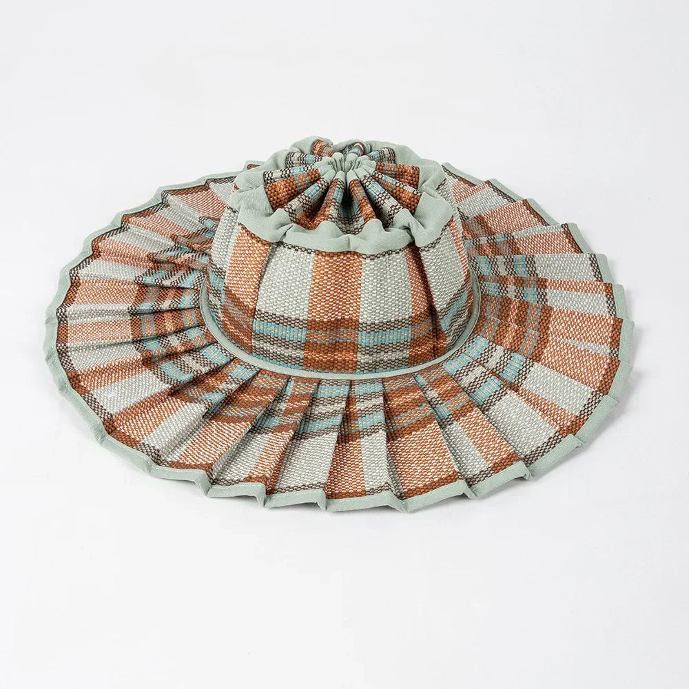 The Y2K Reversible Pleated Straw Hat