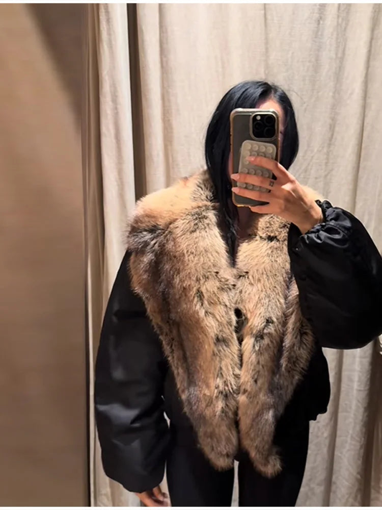 The Big Faux Fur Collar Coat