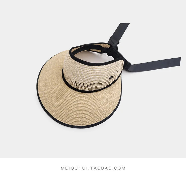 The Adjustable Ribbon Open-Top Straw Hat