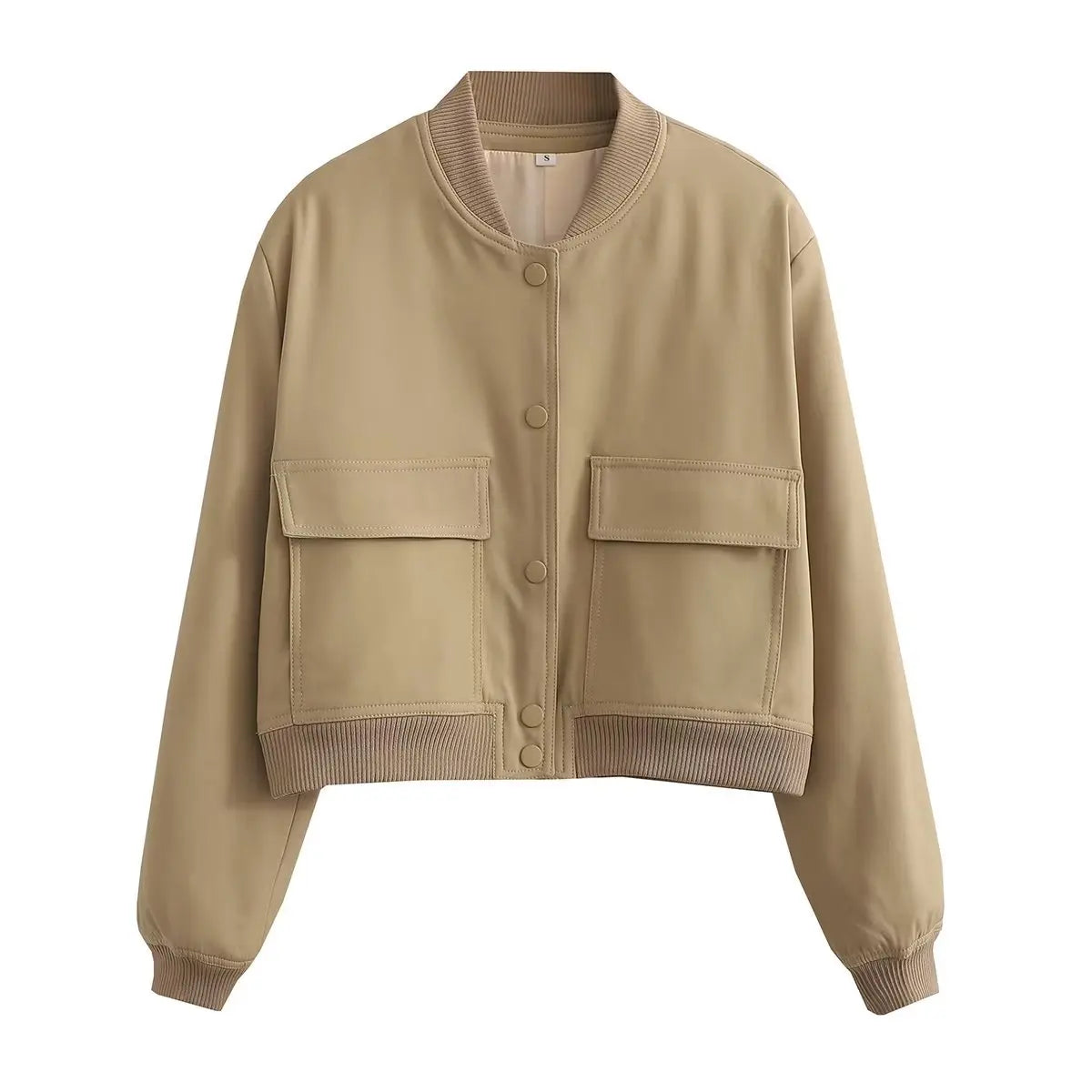 The V-Neck Solid Bomber