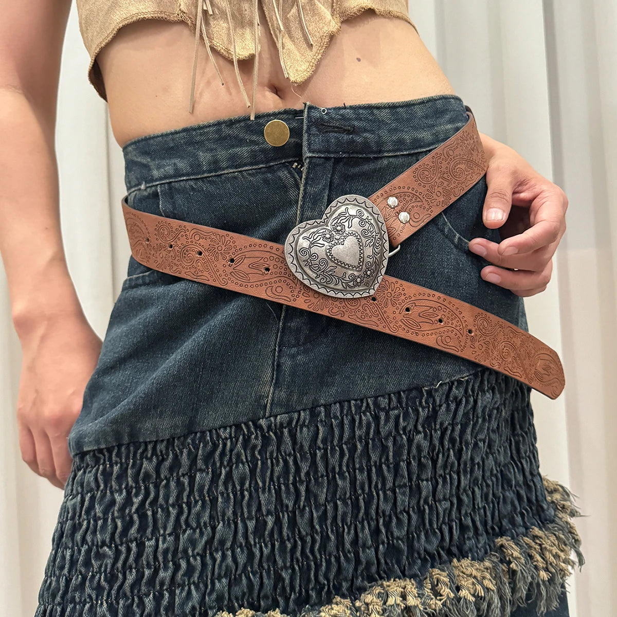The Y2K Print Pin Belt