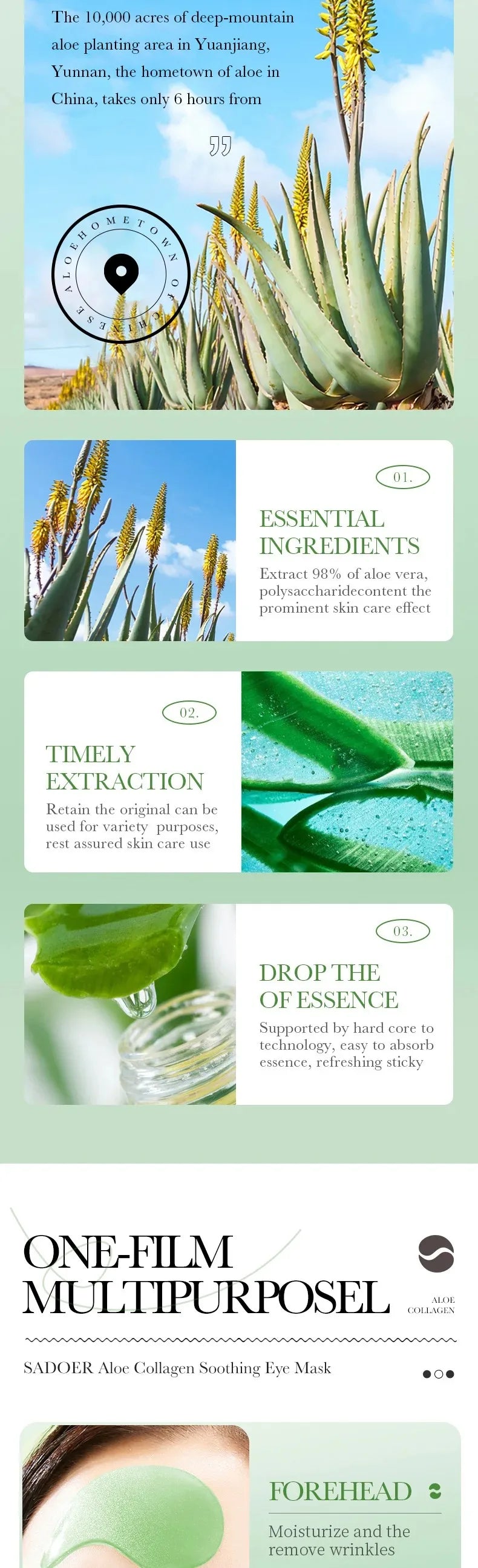 The Aloe Collagen Eye Mask Set