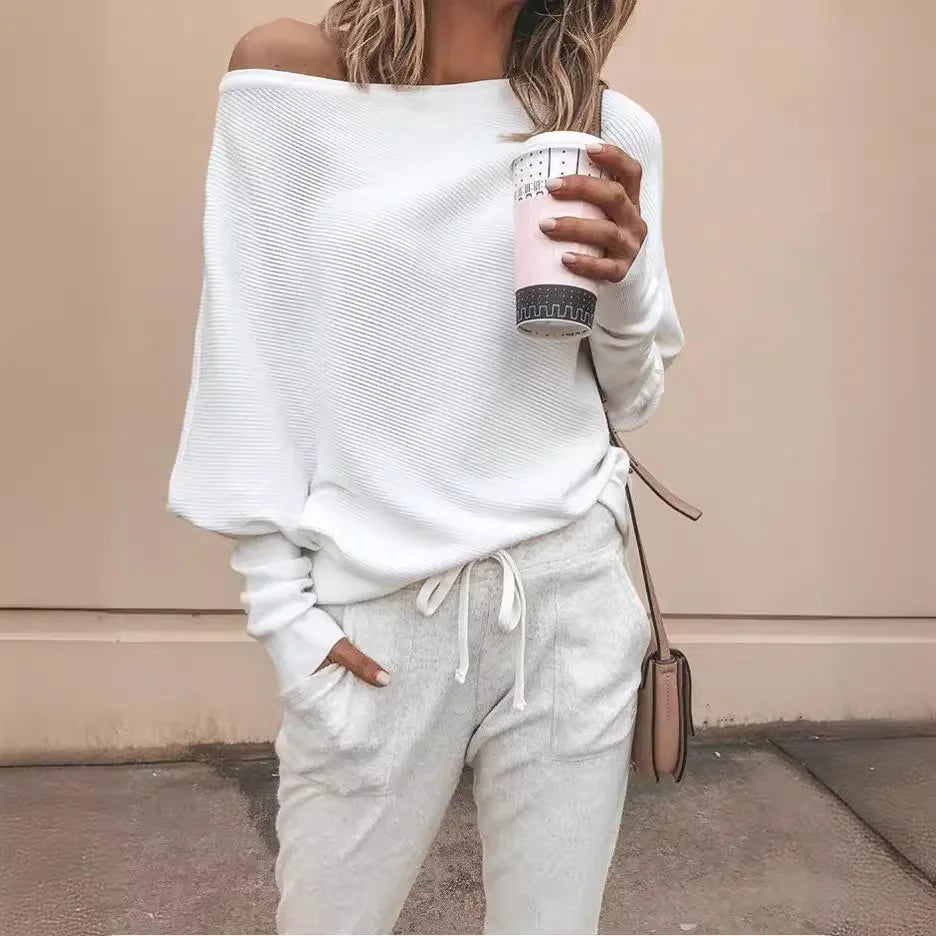 The Batwing Slash Neck Tee