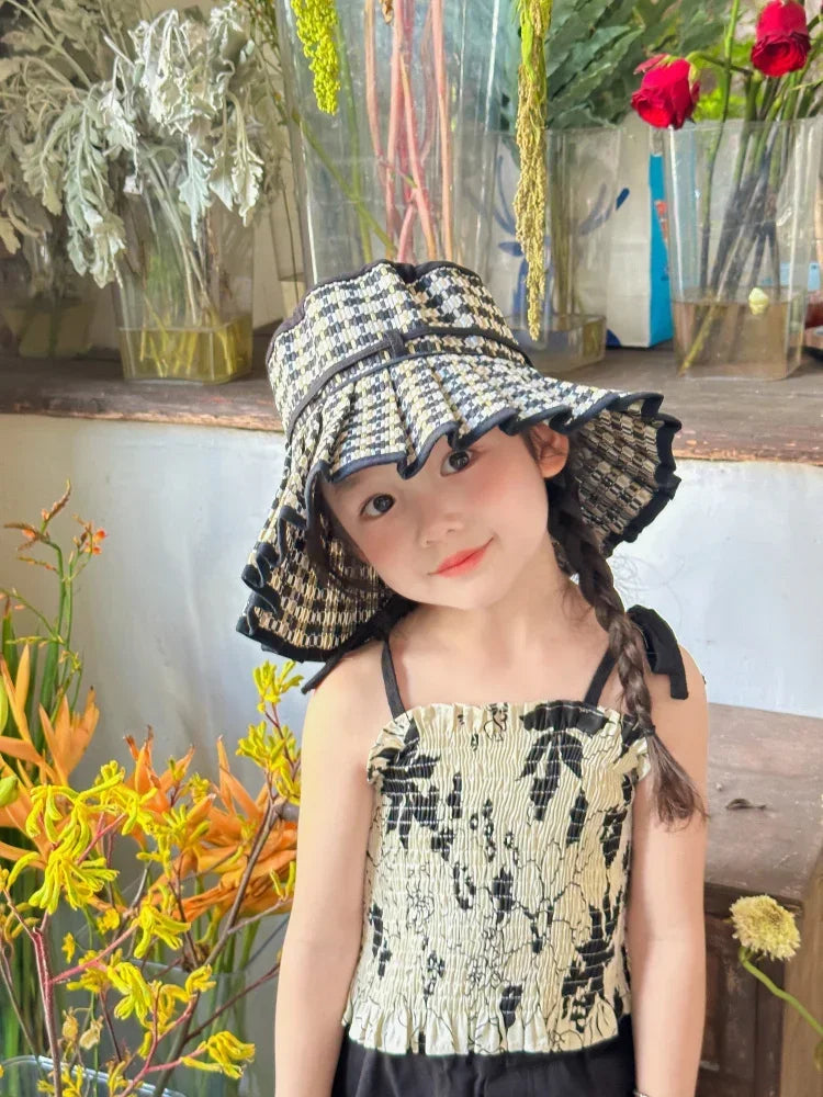 The Y2K Reversible Pleated Straw Hat
