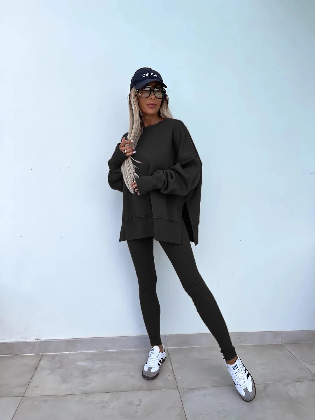 The Oversized Knit Trouser Set