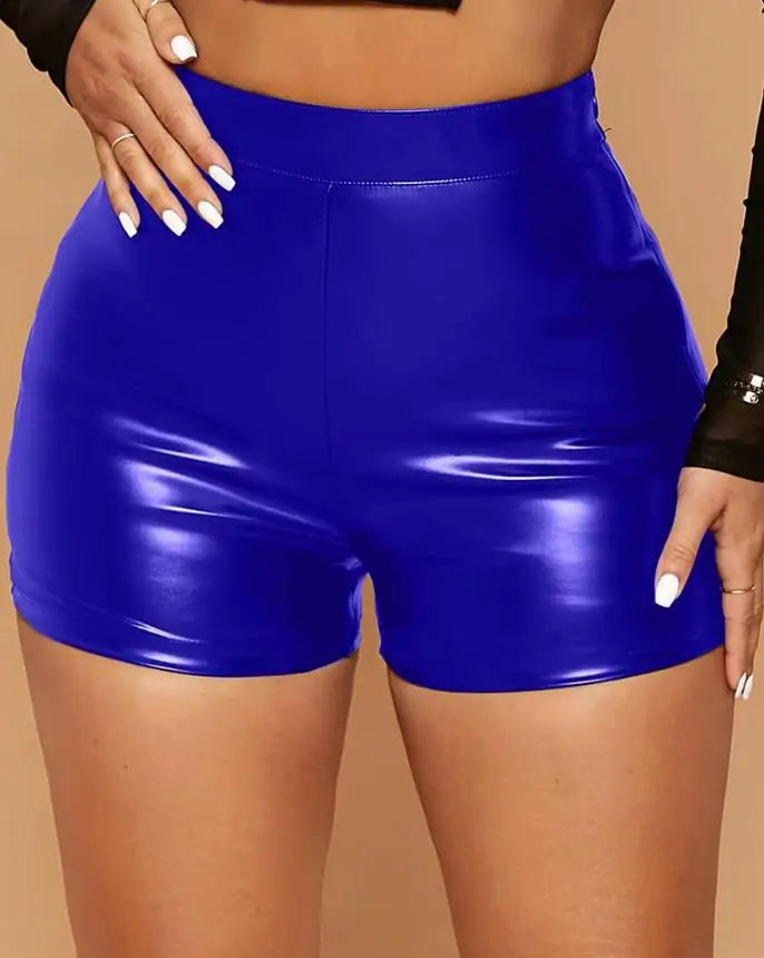 The Buckled PU Leather Short