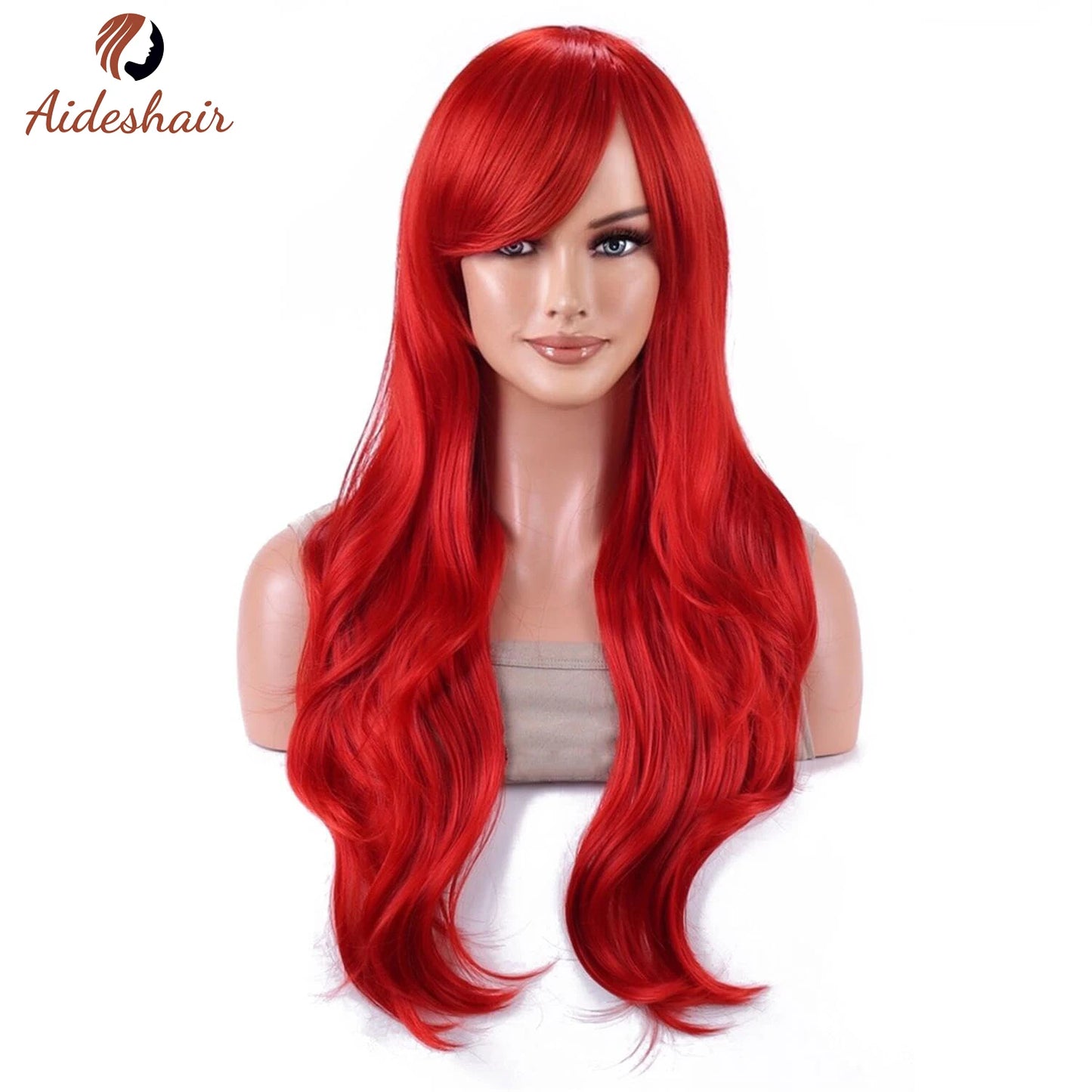 The 70CM Long Wavy Curly Heat-Resistant Wig