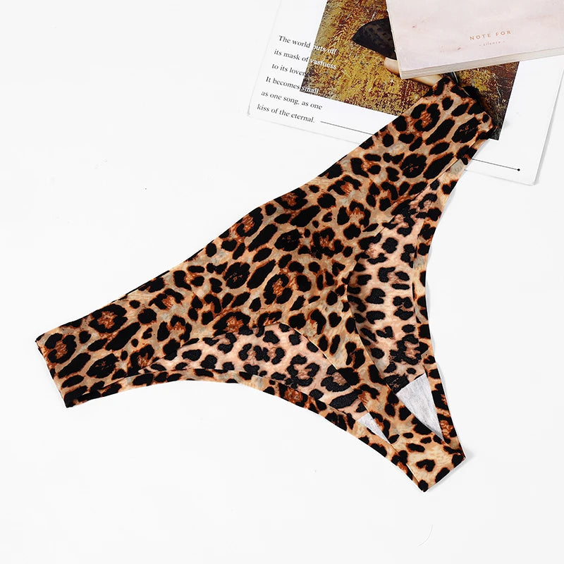 The 3-Pack Leopard Seamless G-String Set