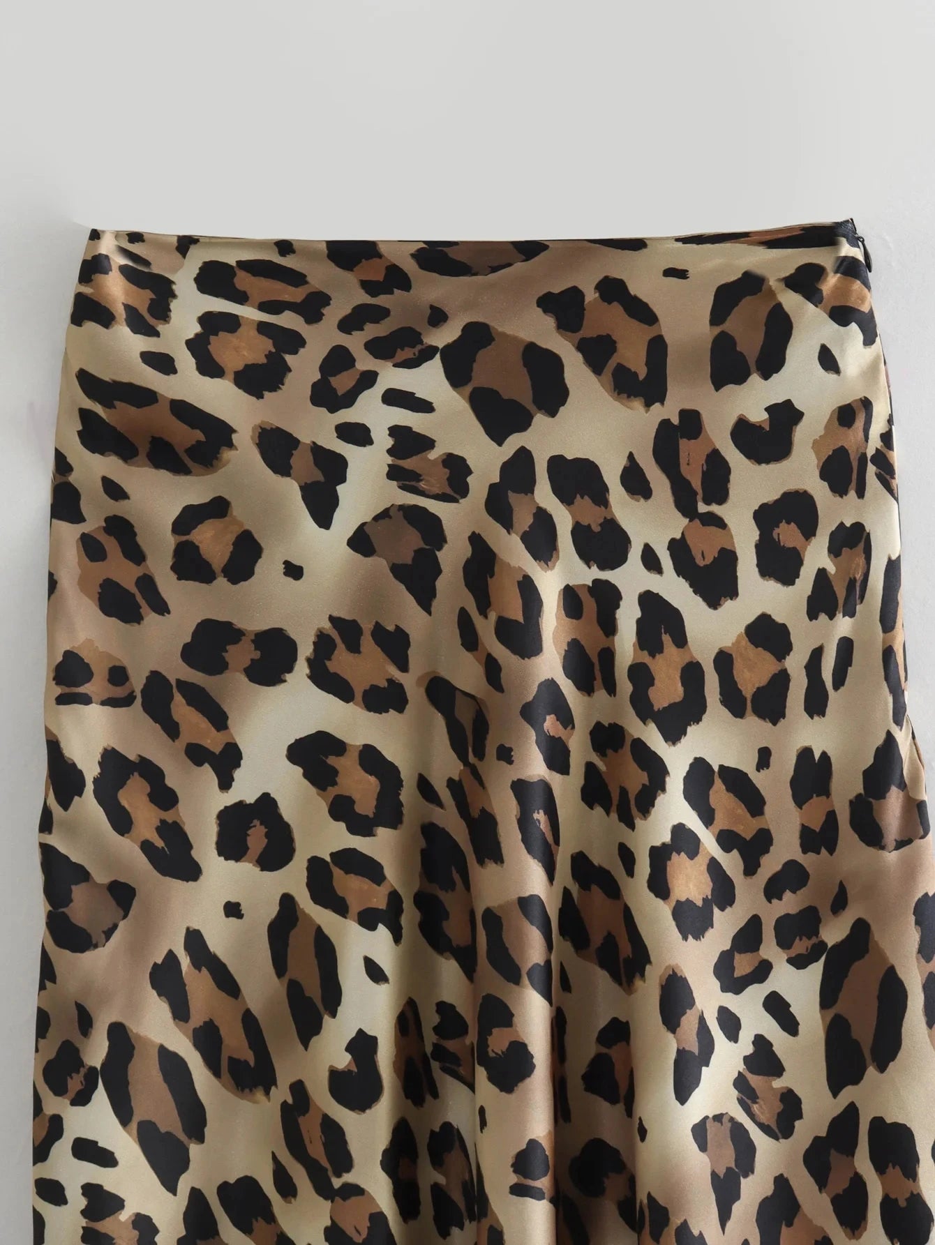HH Women Fashion Leopard Print Skirt Vintage High Waist Midi Skirts Elegant Women Summer Casual Streetwear Skirt