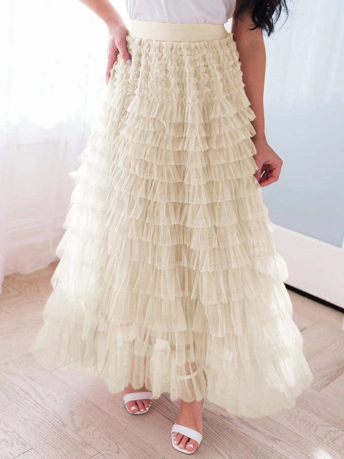 The Boho Multilayer Tulle Maxi