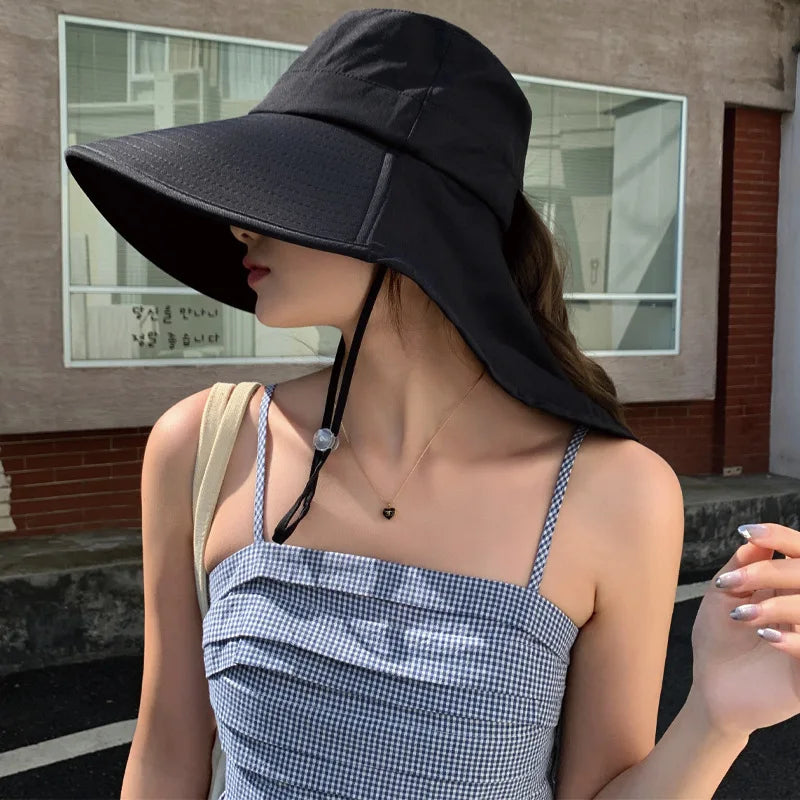 The Wide Brim Neck Cover Safari Cap