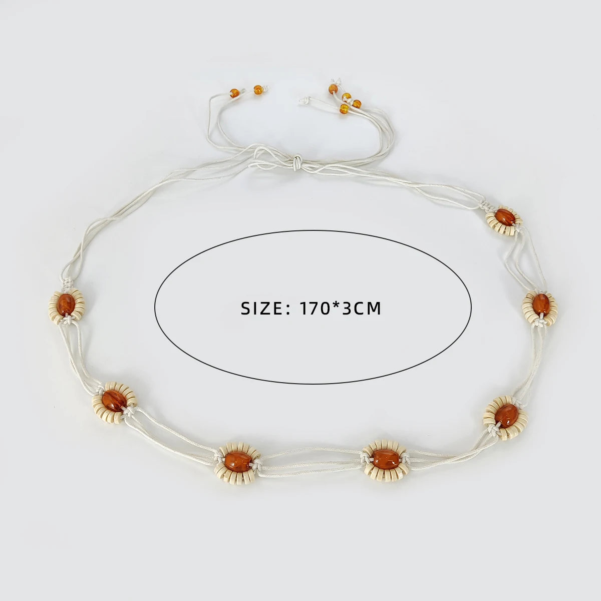 The Boho Shell Bead Belt