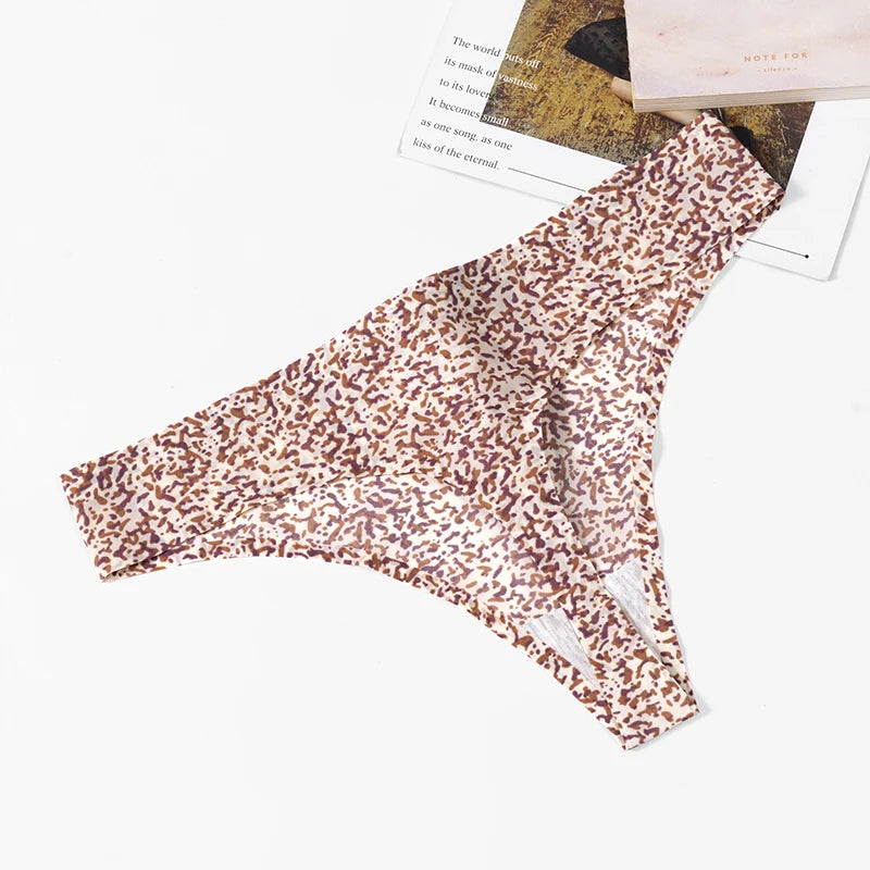 The 3-Pack Leopard Seamless G-String Set