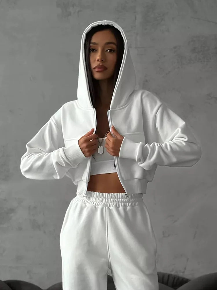 The Zip Hoodie Trouser Set