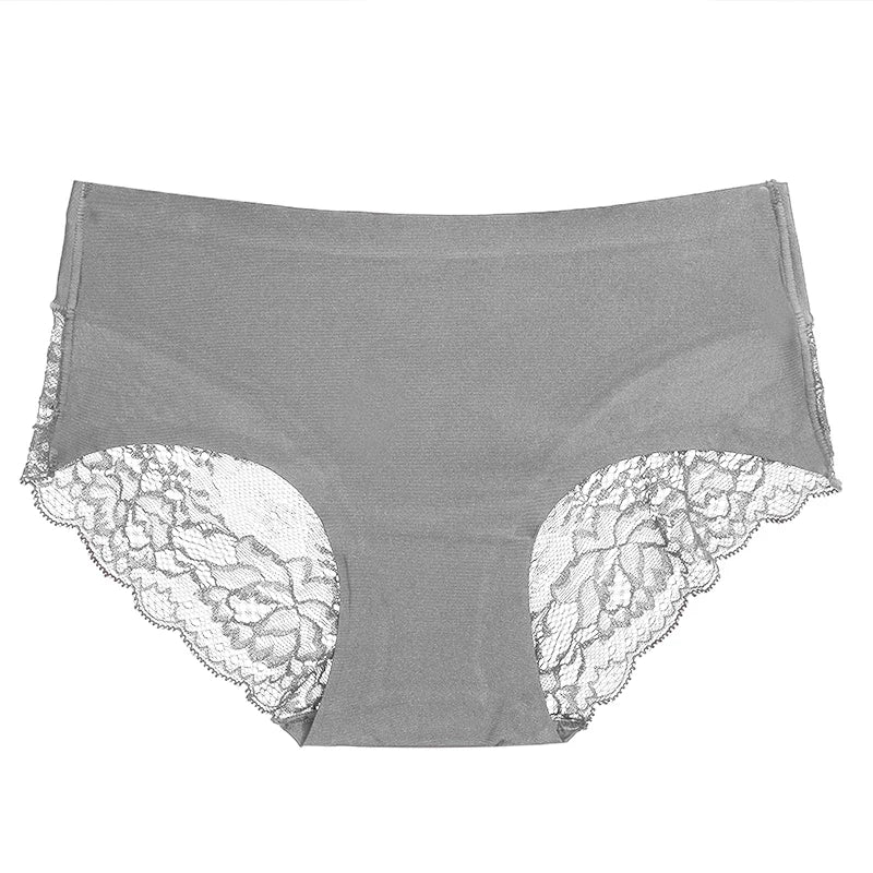The 3-Pack Silk Satin Lace Brief Set
