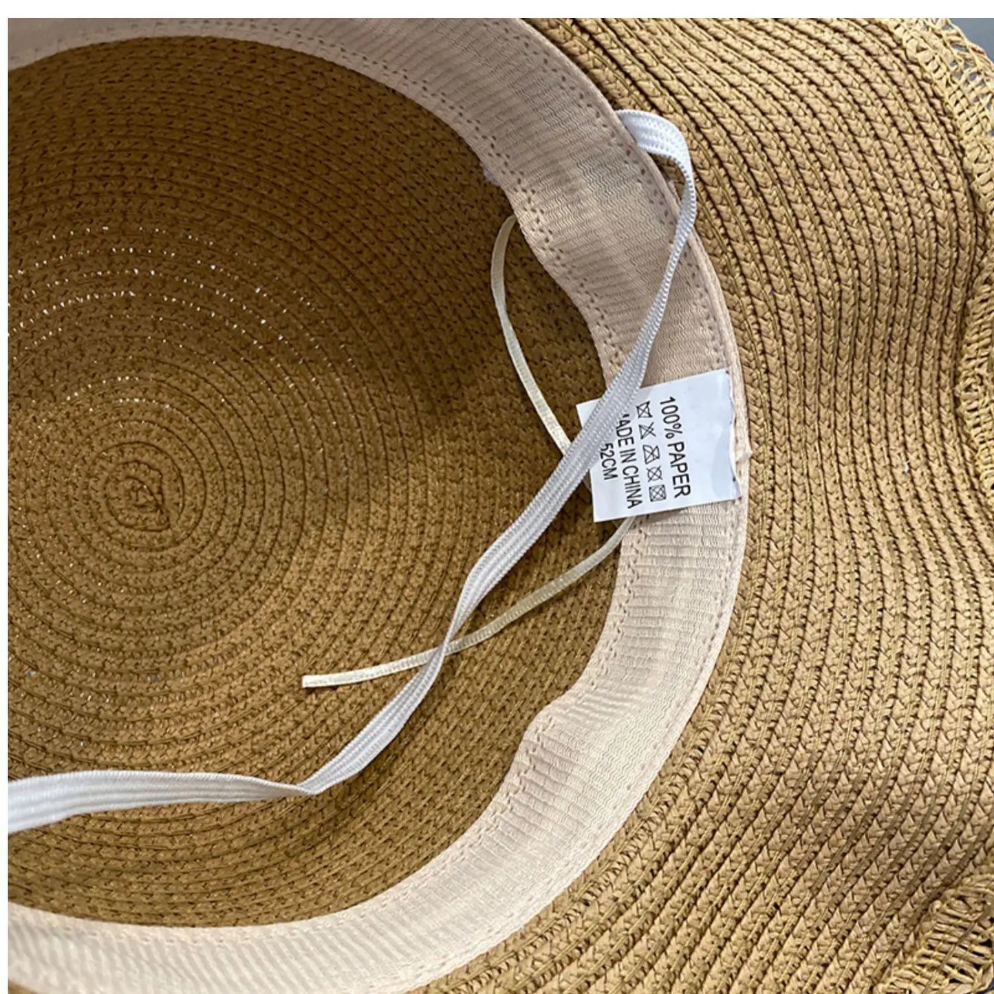 The Wide Brim Lace Straw Hat & Bag Set
