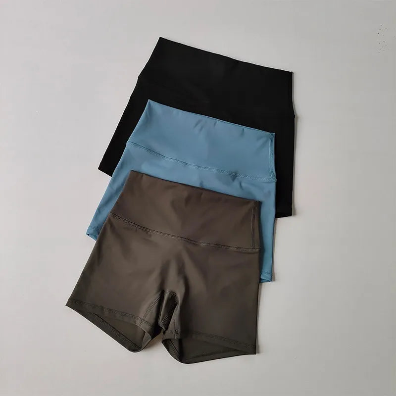Summer Women's Yoga Shorts High Waist Sport Shorts Fitness Push-Up Tights Booty Short Pants Gym Shorts Cycling Shorts Female