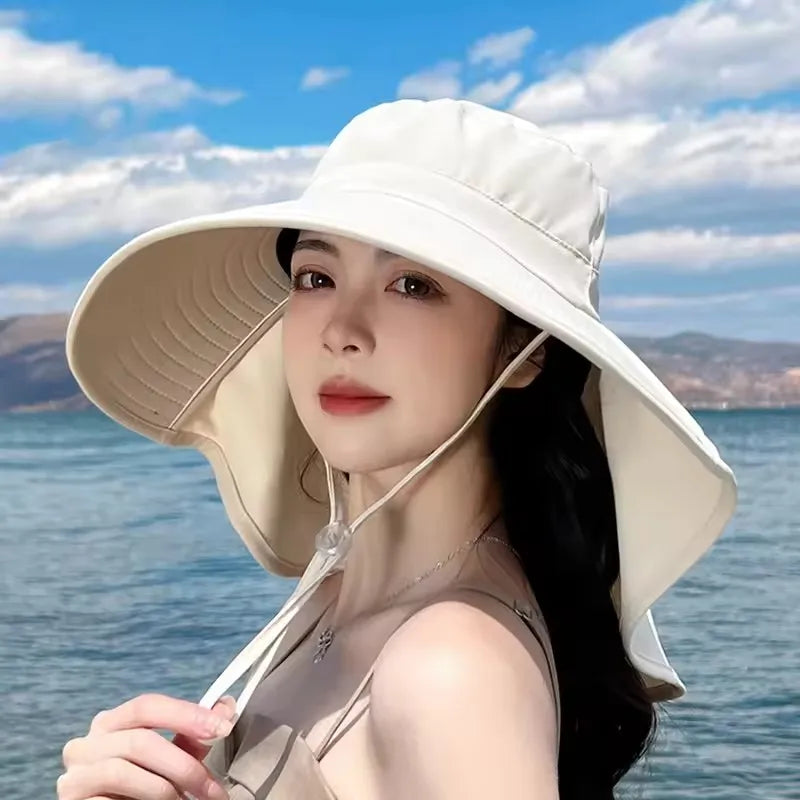 The Wide Brim Neck Cover Safari Cap