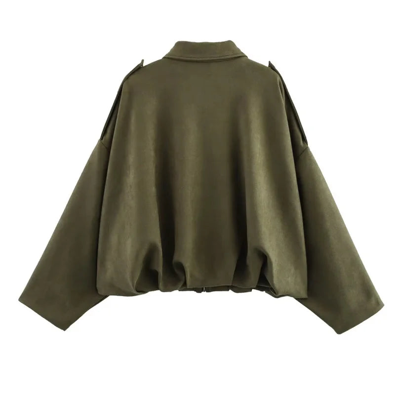The Suede Lapel Bomber