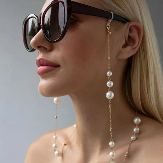 The Pearl Beaded Eyeglass Chain Strap