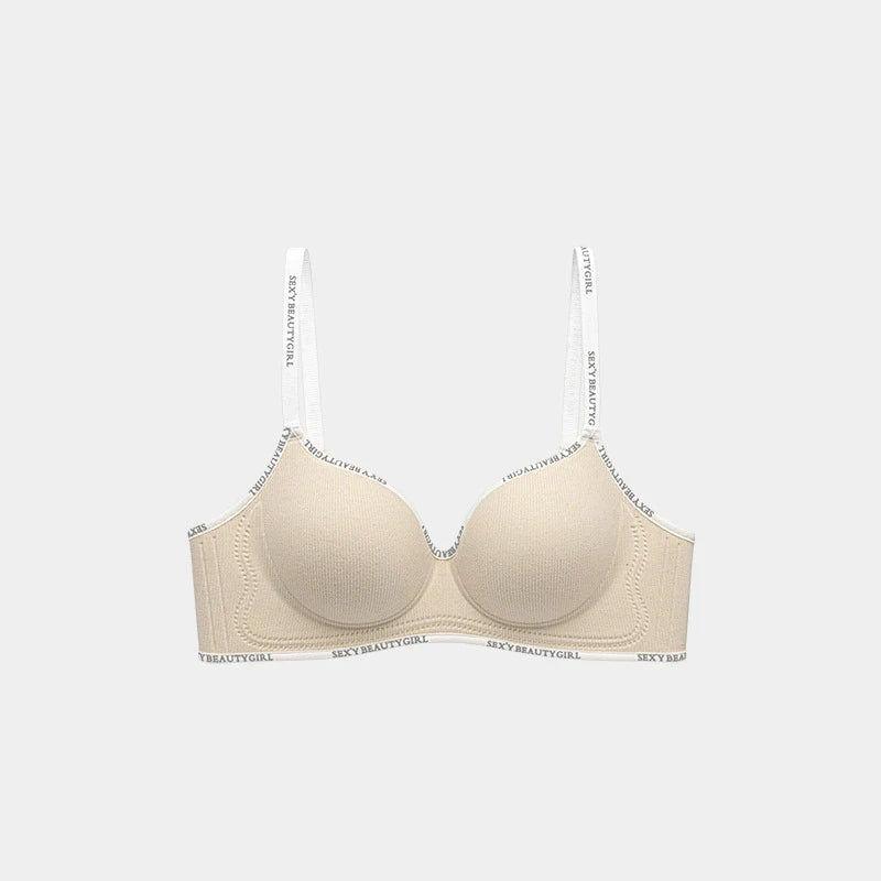Women's Push-Up Bra for Enhanced Appearance Spring/Summer Wire-Free Soft Support Bra with Anti-Sagging Design Strapless Bra