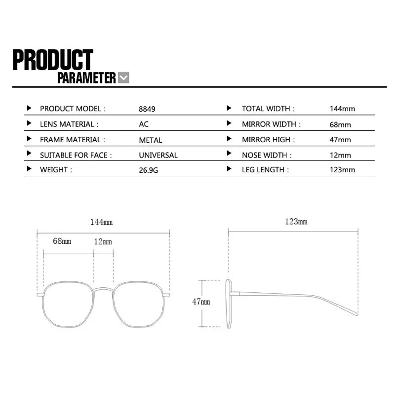 The Vintage Rimless Curved Lens Sunglasses